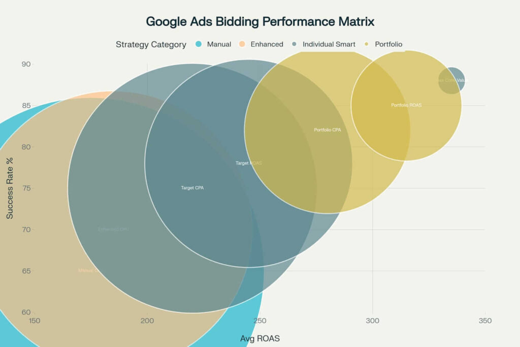 Mastering Google Ads Portfolio Bid Strategies: A Definitive Guide 8 comparison of Google Ads bidding strategies